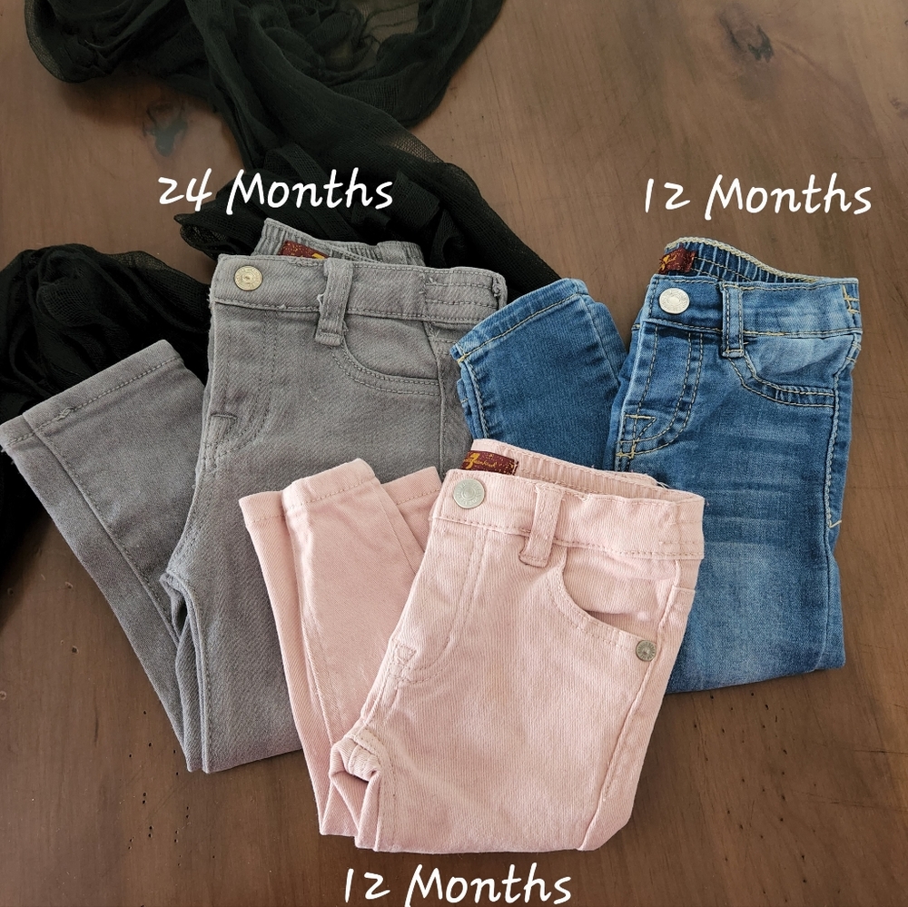 7 for All Mankind Toddler Jean's Bundle